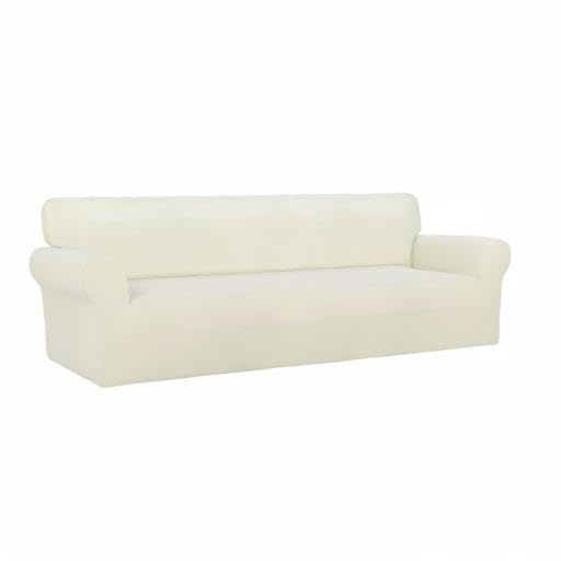 Stretch Couch Covers for Sofa 4 Seater Slipcovers Ivory (XX-Large 4-Seater Sofa / Ivory)