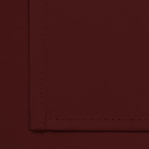 Room Darkening Curtains 62x84 inch Length Burgundy Red (Burgundy Red / 62"W x 84"L (Pack of 2))