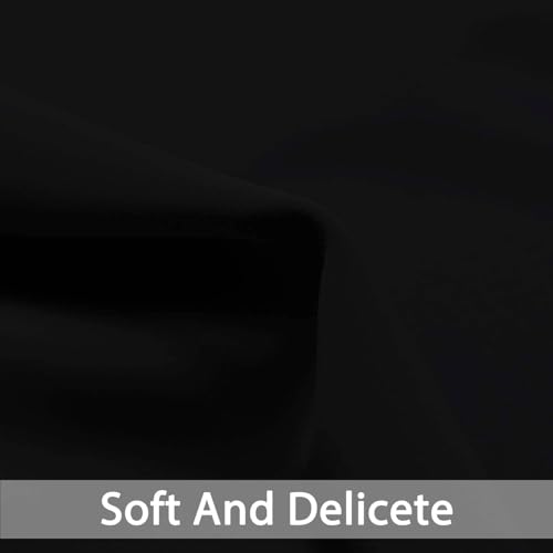Blackout Curtains 38x84 inch Black Thermal Drapes (Black / 38"W x 84"L (Pack of 1))