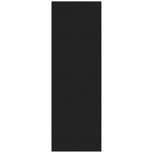 Runners for Hallways 2x6 ft Washable Kitchen Runner Non Slip Rubber Backed Hall Runners Cotton Entryway Runner Rugs Floor Carpet for Indoor Backdoor Bedroom Kitchen (Black/Dark Grey / 2' x 6' (Runner))