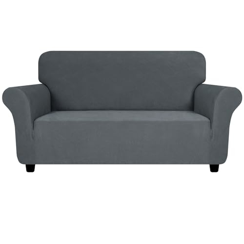 Super Stretch Loveseat Covers (- Dark Grey / Medium (57"-70"))