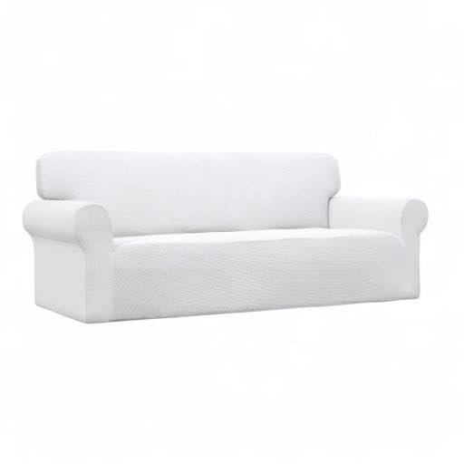 Stretch Couch Covers for Sofa Washable Large Snow White (Large Sofa / Snow White)