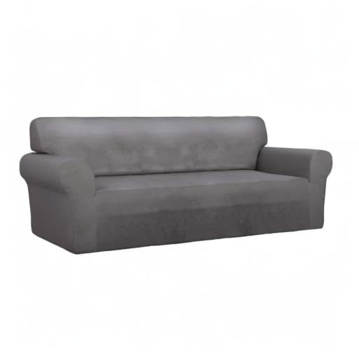 Stretch Couch Covers for Sofa Large Sofa Slipcovers Light Gray (Large Sofa / Light Gray)