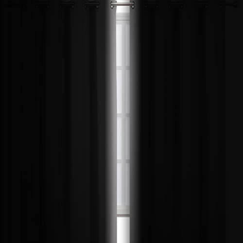 Blackout Curtains 66 x 84 inch (Light Grey / 66"W x 84"L (Pack of 2))