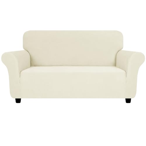 Super Stretch Loveseat Covers (- Beige / Medium (57"-70"))