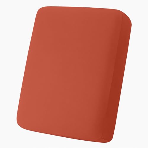Milk Silk Couch Cushion Covers (Rust / Seat Cover Small)