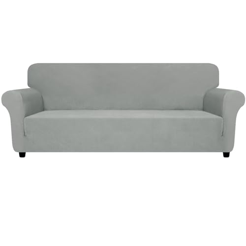 Oversized Super Stretch Couch Cover (- Light Grey / X-Large (92"-115"))