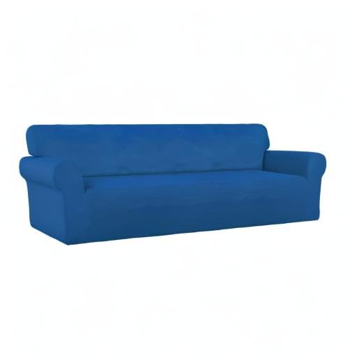 Stretch Couch Covers for Sofa 4 Seater Slipcovers Classic Blue (XX-Large 4-Seater Sofa / Classic Blue)