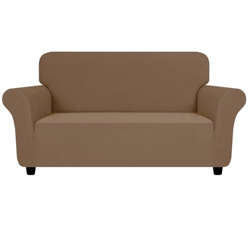 Super Stretch Loveseat Covers (- Light Coffee / Medium (57"-70"))
