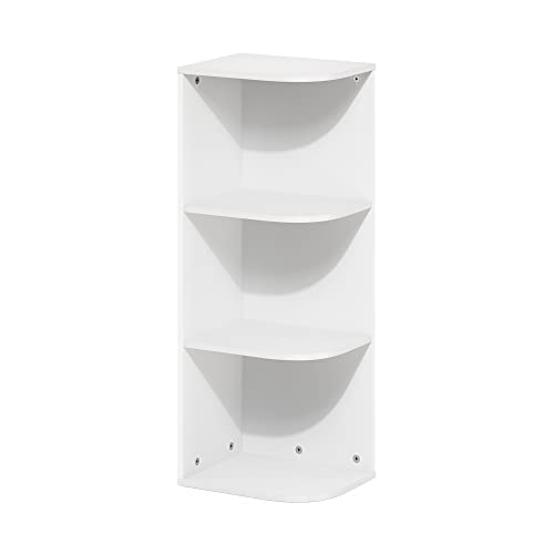 PASIR Book Shelf (White / 3-Tier Corner)