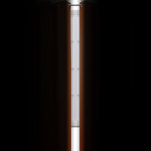 Orange Blackout Curtains 52 x 54 Inch Length (Orange / 52"W x 54"L (Pack of 2))