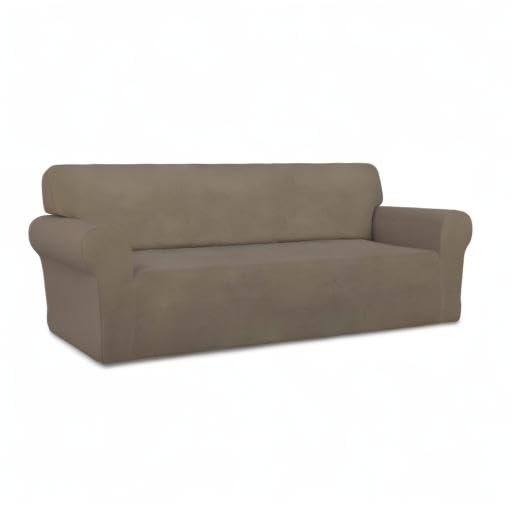 Stretch Couch Covers for Sofa Large Sofa Slipcovers Natural (Large Sofa / Natural)