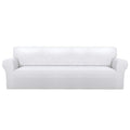 Stretch Couch Covers for Sofa 4 Seater Slipcovers White (XX-Large 4-Seater Sofa / White)