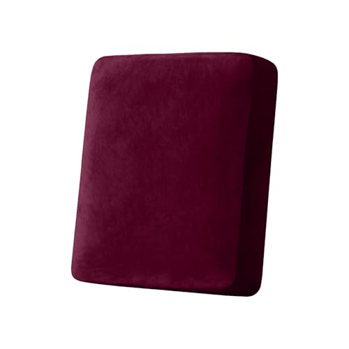 Couch Cover Stretch Velvet Sofa Cushion Cover 1 (Wine / 1PC Seater or Backrest)