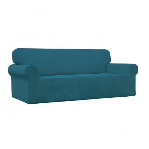 Stretch Oversized Sofa Couch Slipcover Washable Peacock Blue (X-Large Sofa / Peacock Blue)