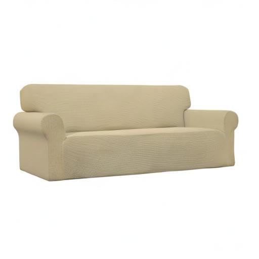 Stretch Oversized Sofa Couch Slipcover Washable Beige (X-Large Sofa / Beige)