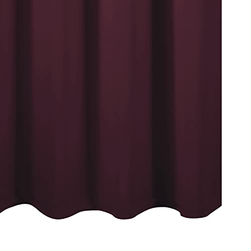 Burgundy Blackout Curtains 38 x 54 Inch Length (Burgundy Red / 38"W x 54"L (Pack of 2))