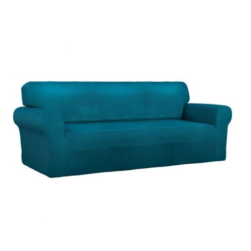 Stretch Couch Covers for Sofa Large Sofa Slipcovers Peacock Blue (Large Sofa / Peacock Blue)