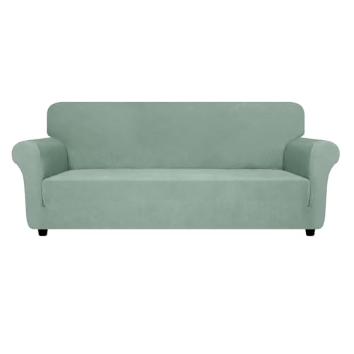 Super Stretch Couch Cover (- Pea Green / Large (72"-92"))