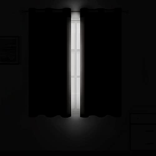 Light Beige Thermal Blackout Curtains (Light Beige / 38"W x 54"L (Pack of 2))