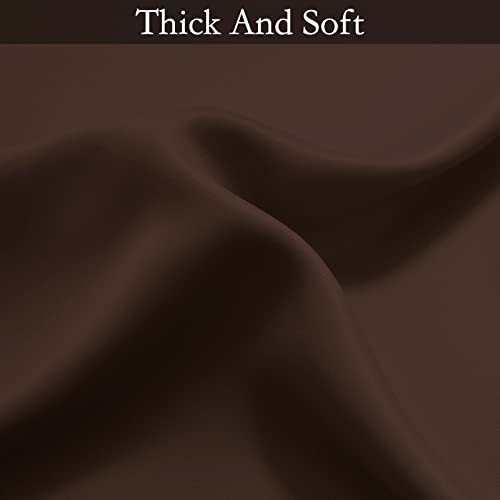 Ombre Brown to Grey White Curtains for Living Room 52Wx63L (52"W x 63"L (Pack of 2) / Brown)