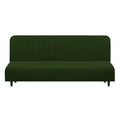 Stretch Futon Cover Armless Bed Slipcover (Bronze Green / Futon)
