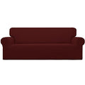 Stretch Oversized Sofa Couch Slipcover Washable Wine (X-Large Sofa / Wine)