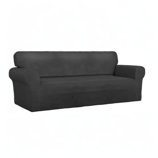 Stretch Couch Covers for Sofa Large Sofa Slipcovers Dark Gray (Large Sofa / Dark Gray)