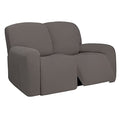 Super Stretch Loveseat Recliner Sofa Couch Cover with Pocket (Medium Recliner Loveseat / Taupe)