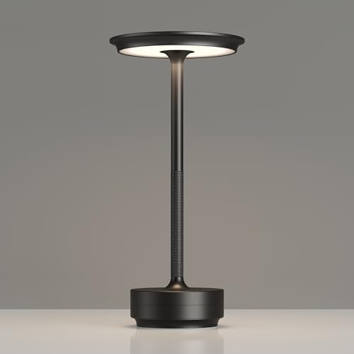 1 Pack Rechargeable Table Lamps Cordless (Black-1)