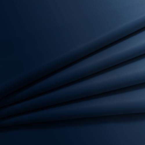 Ombre Curtains Blue and Greyish White for Living Room (52"W x 63"L (Pack of 2) / Blue)