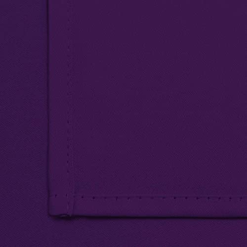 Purple Room Darkening Window Curtains 52x36 Inch for Kitchen (Purple / 52"W x 36"L (Pack of 2))