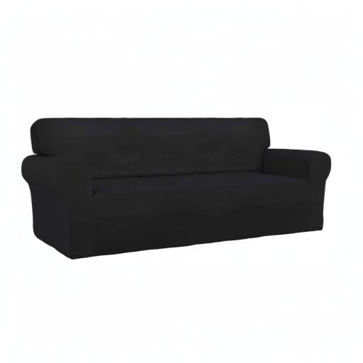Stretch Couch Covers for Sofa Large Sofa Slipcovers Black (Large Sofa / Black)