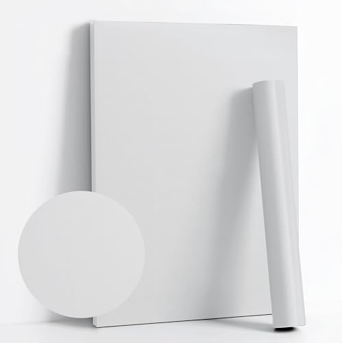 118''x17.7'' Grey Peel and Stick Wallpaper Contact Paper Modern Self Adhesive Wall Paper Removable Renter Friendly Textured Solid Color Shelf Cabinet Vinyl Roll (Silver/Gray / 17.7''x118'')