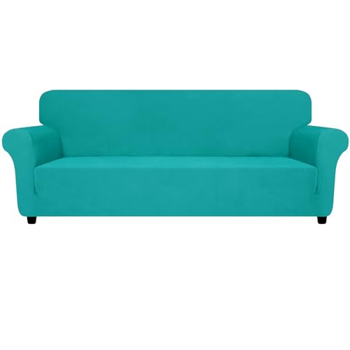 Oversized Super Stretch Couch Cover (- Peacock Teal / X-Large (92"-115"))