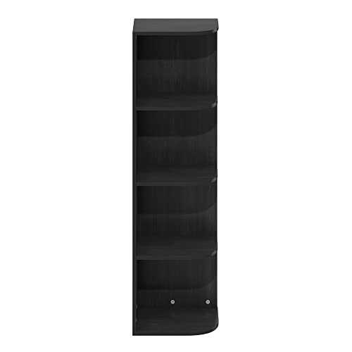 Pasir 4 Tier Corner Open Shelf Bookcase (Blackwood / 4-Tier Corner)