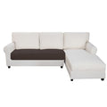 Sectional Couch Covers for Dogs L Shape Sofa Cover Reversible Sofa Slipcover Chaise Lounge Cover Furniture Protector Cover for Pets Dog Cat (30" x 50" / Chocolate/Beige)