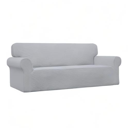 Stretch Couch Covers for Sofa Washable Large Silver Gray (Large Sofa / Silver Gray)