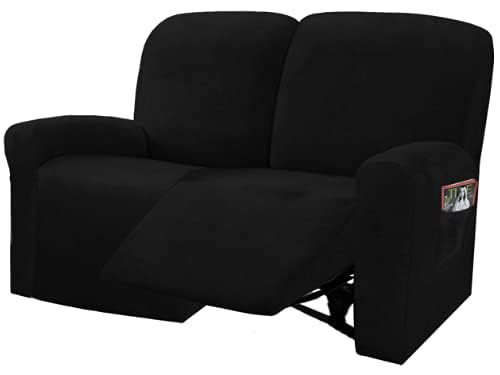Reclining Love Seat Slipcover (Black)