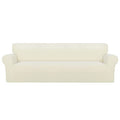 Stretch Couch Covers for Sofa 4 Seater Slipcovers Ivory (XX-Large 4-Seater Sofa / Ivory)