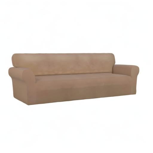 Stretch Couch Covers for Sofa 4 Seater Slipcovers Camel (XX-Large 4-Seater Sofa / Camel)