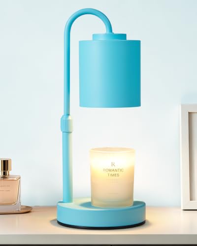 Dimmable Candle Warmer Lamp with Timer (Light Blue)