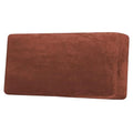 Velvet Stretch Individual Couch Cushion Cover Plush Cushion Slipcover for Loveseat Sofa Cushion Furniture Protector Seat Cushion Sofa Cover (Rust / 1 Cushion Sofa)