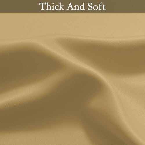 Ombre Beige to Grey White Curtains for Living Room 52Wx63L (52"W x 63"L (Pack of 2) / Beige)