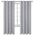 Room Darkening Curtains 72 Inches Long (Light Grey / 52"W x 72"L (Pack of 2))