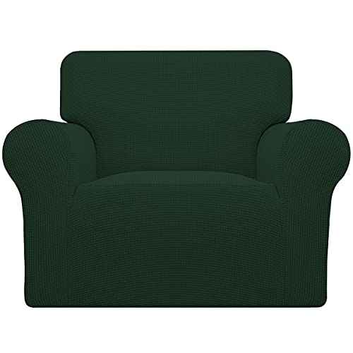 Stretch Oversized Chair Slipcover with Arm Washable Dark Green (Small-XL Chair / Dark Green)