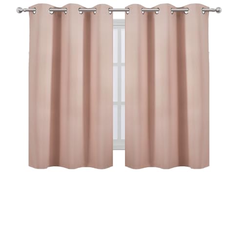 Blush Blackout Curtains (Blush / 38"W x 54"L (Pack of 2))