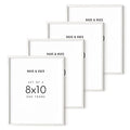 White Oak Wood 8x10 Picture Frames (Set of 04 / White Oak / 8x10 in)