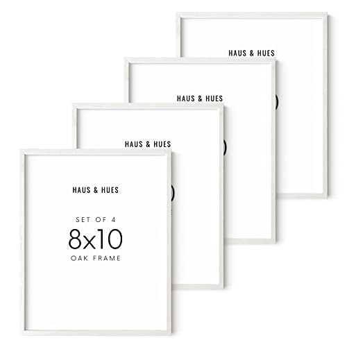 White Oak Wood 8x10 Picture Frames (Set of 04 / White Oak / 8x10 in)