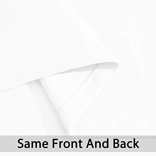 Room Darkening Curtains 52x84 inch Length Pure White (Pure White / 52"W x 84"L (Pack of 2))